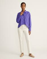 The Sculpted Hem Poplin Shirt