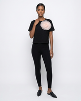 Rosette Appliqué Crop & Legging Set
