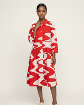 The Onda-Print Shirtdress
