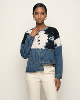 Reconstructed Tie-Dye & Denim Sweatshirt