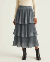 The Ariela Pleated Tiered Skirt