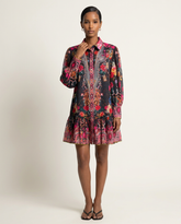 Baroque Floral Paisley Shirtdress