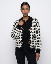 Graphic Knit Toggle Cardigan