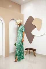 Adaocha Silk Ankara Kaftan -Final Sale