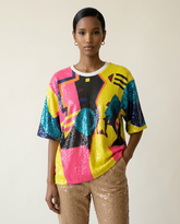 The Electric Geometric Sequin Top