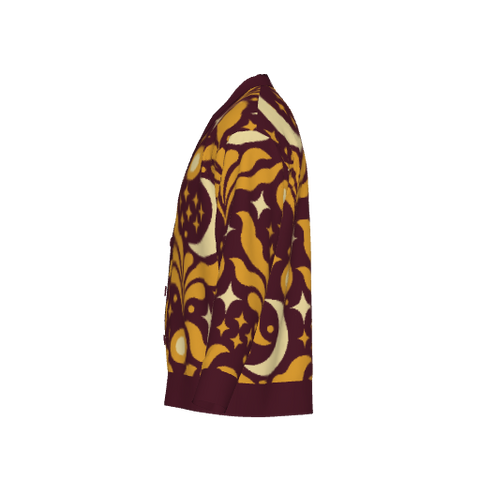 Mystic Patterned Jacquard Cardigan