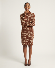 The Globetrotter Graffiti Knit Dress