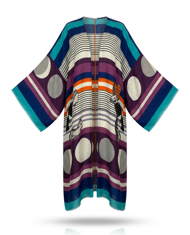 Liberated Printed Maxi Kimono
