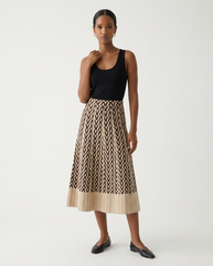 Aburi Geometric-Knit Skirt Set