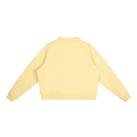 Spiritual Celebrity Oversized Fleece Mock-Neck Sweatshirt