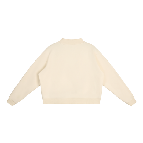 Spiritual Celebrity Oversized Fleece Mock-Neck Sweatshirt