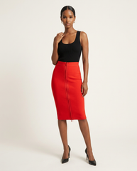 Siren Red Pencil Skirt Set