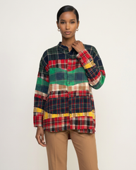 Artisanal Patchwork Flannel Tunic