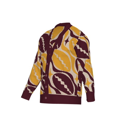 Adventurous Jacquard Knit Cardigan