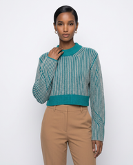 The Kaya Ribbed Crop Sweater