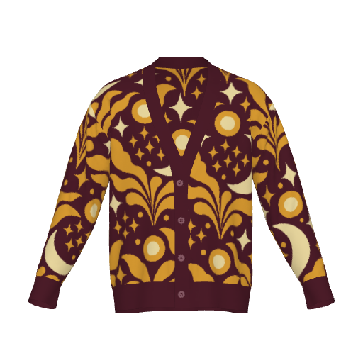 Mystic Patterned Jacquard Cardigan