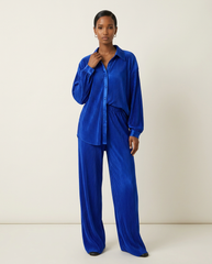 Cobalt Plissé Lounge Set