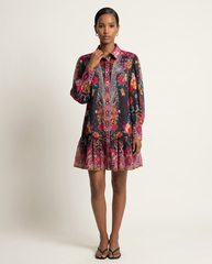 Baroque Floral Paisley Shirtdress