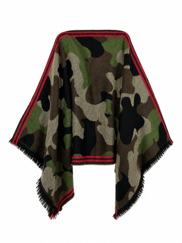Brave Animal Print Poncho