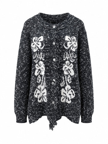 Chosen Jacquard Knit Cardigan