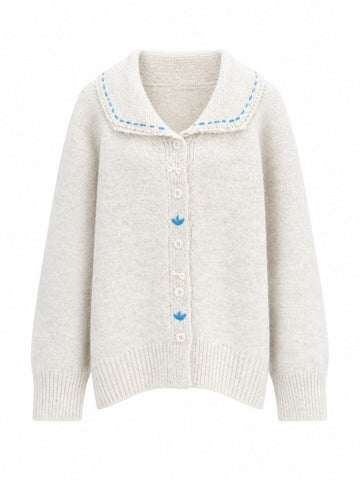 Ethereal Embroidered Knit Cardigan