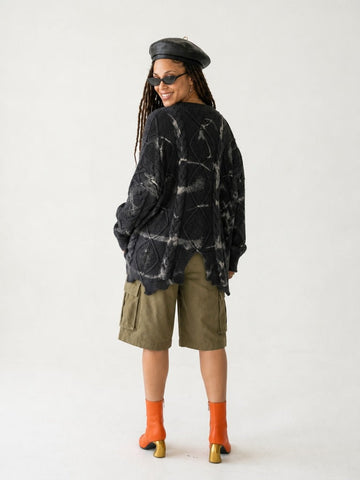Untamed Patchwork Knit Pullover