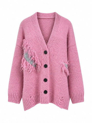 Adventurous Distressed Knit Cardigan
