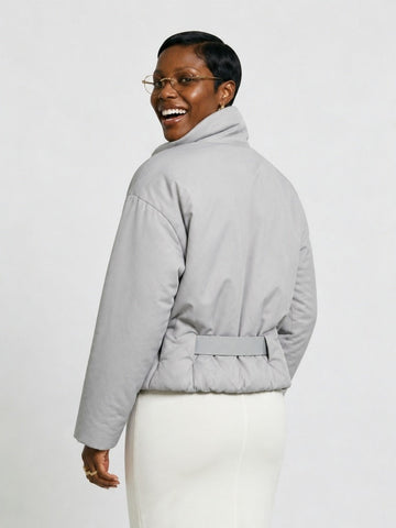 Audacious Belted Puffer Jacket