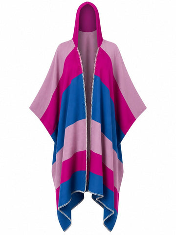 Wanderlust Striped Hooded Kimono