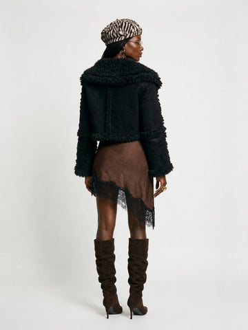 Fierce Faux Fur Cropped Jacket