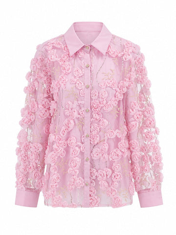 Ethereal Floral Embroidered Blouse