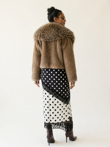 Majestic Faux Fur Coat