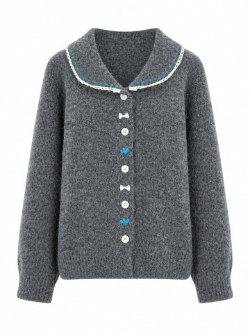 Ethereal Embroidered Knit Cardigan