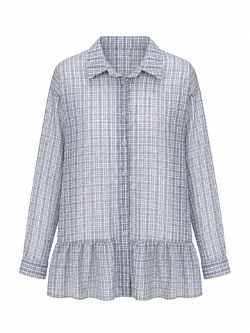 Wanderlust Plaid Ruffled Mini Dress