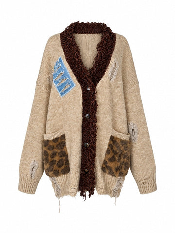 Audacious Distressed Knit Cardigan