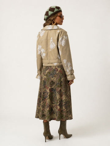 Radiant Embroidered Trench Coat