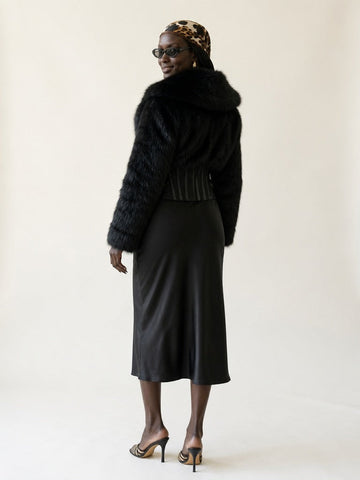 Fierce Faux Fur Cropped Jacket