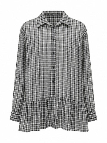 Wanderlust Plaid Ruffled Mini Dress