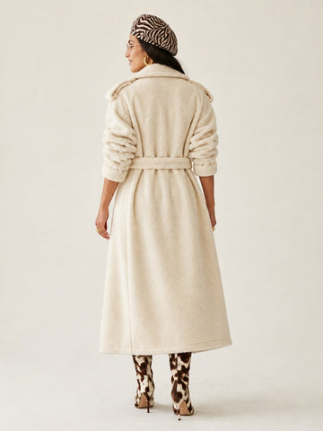 Confident Oversized Faux Fur Coat