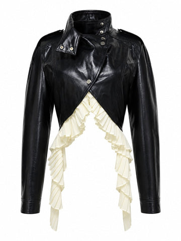 Audacious Ruffled Cropped Jacket