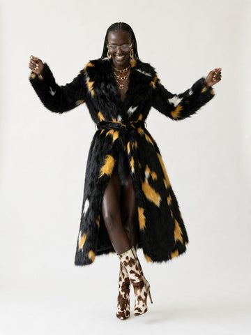 Fierce Faux Fur Statement Coat