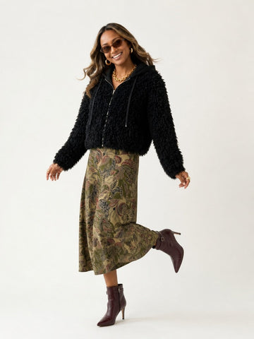 Fierce Oversized Faux Fur Jacket