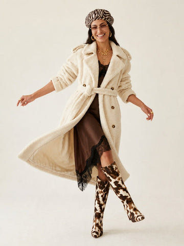 Confident Oversized Faux Fur Coat