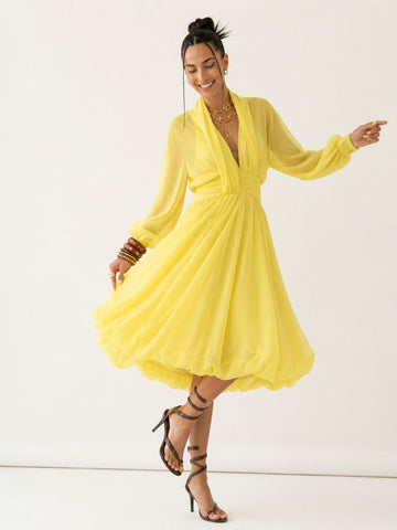 Radiant Sheer Mesh Maxi Dress