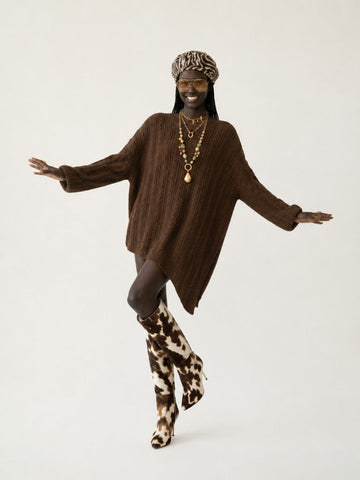 Unique Oversized Knit Pullover