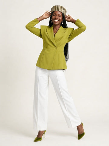 Audacious Asymmetric Cutout Blazer