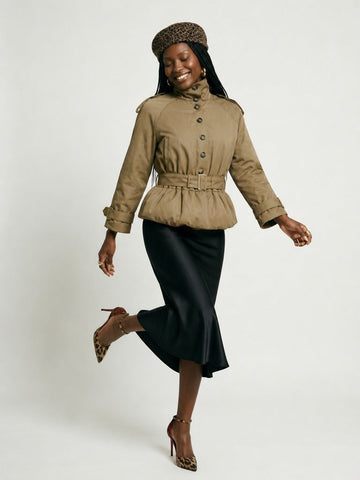 Audacious Belted Epaulet Jacket