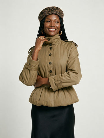 Audacious Belted Epaulet Jacket