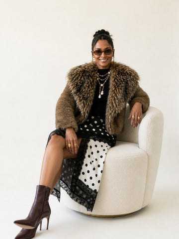 Majestic Faux Fur Coat