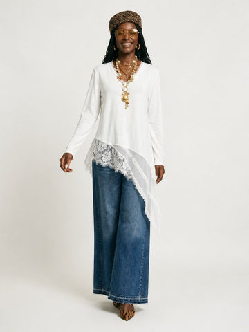 Free Spirit Irregular Lace Tunic
